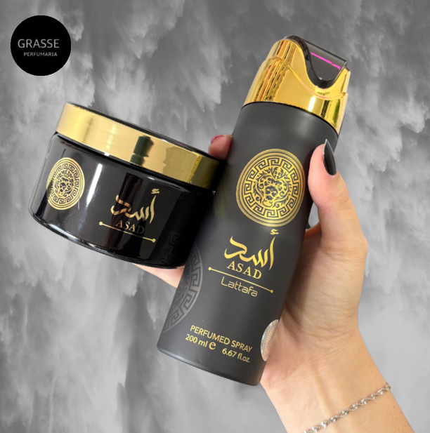 COMBO PERFUME SPRAY ASAD LATTAFA 200ML + PASTA ASAD ISABELLE LA BELLE 200G